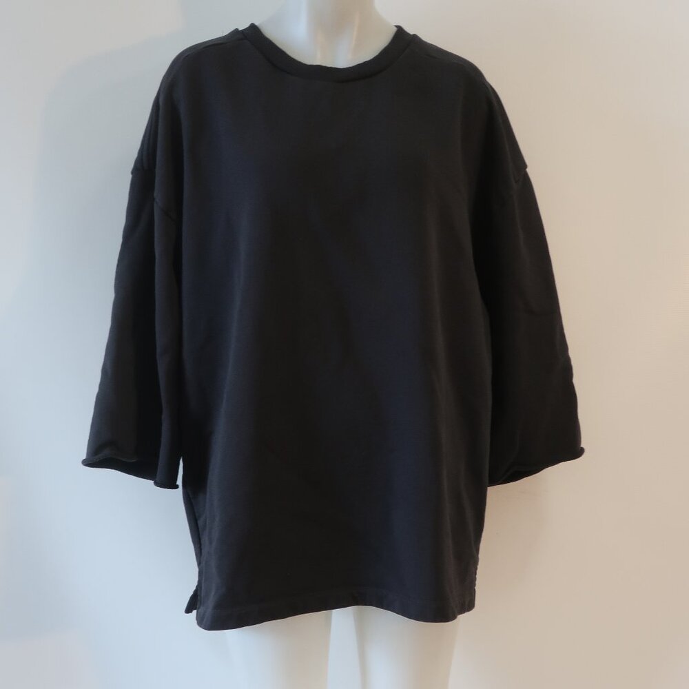 Mens Iro Savi Black Crew Pullover Sweatshirt L